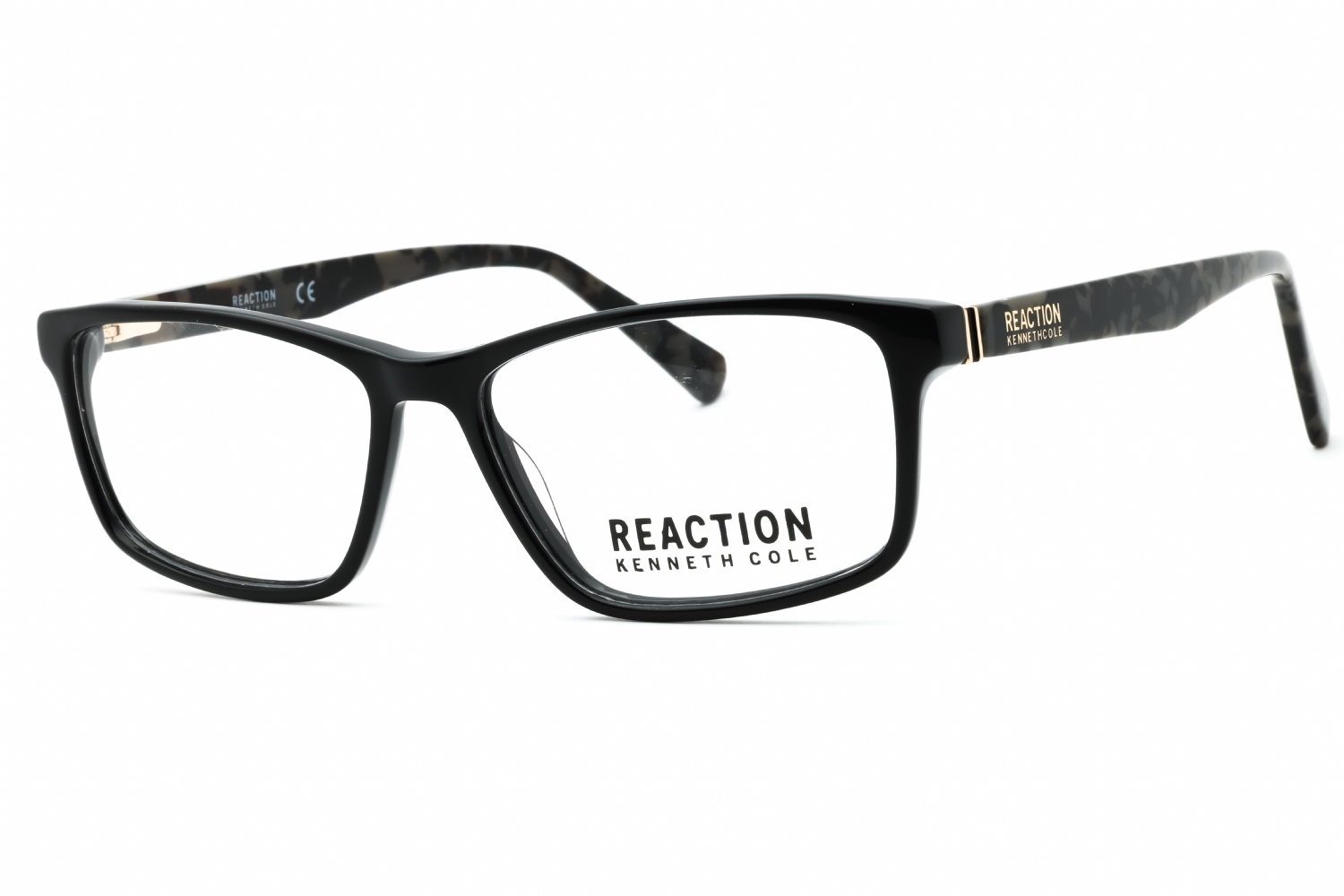 Eyeglasses-Kenneth-Cole-Reaction-KC0886-shiny-black-Clear-demo-lens-1